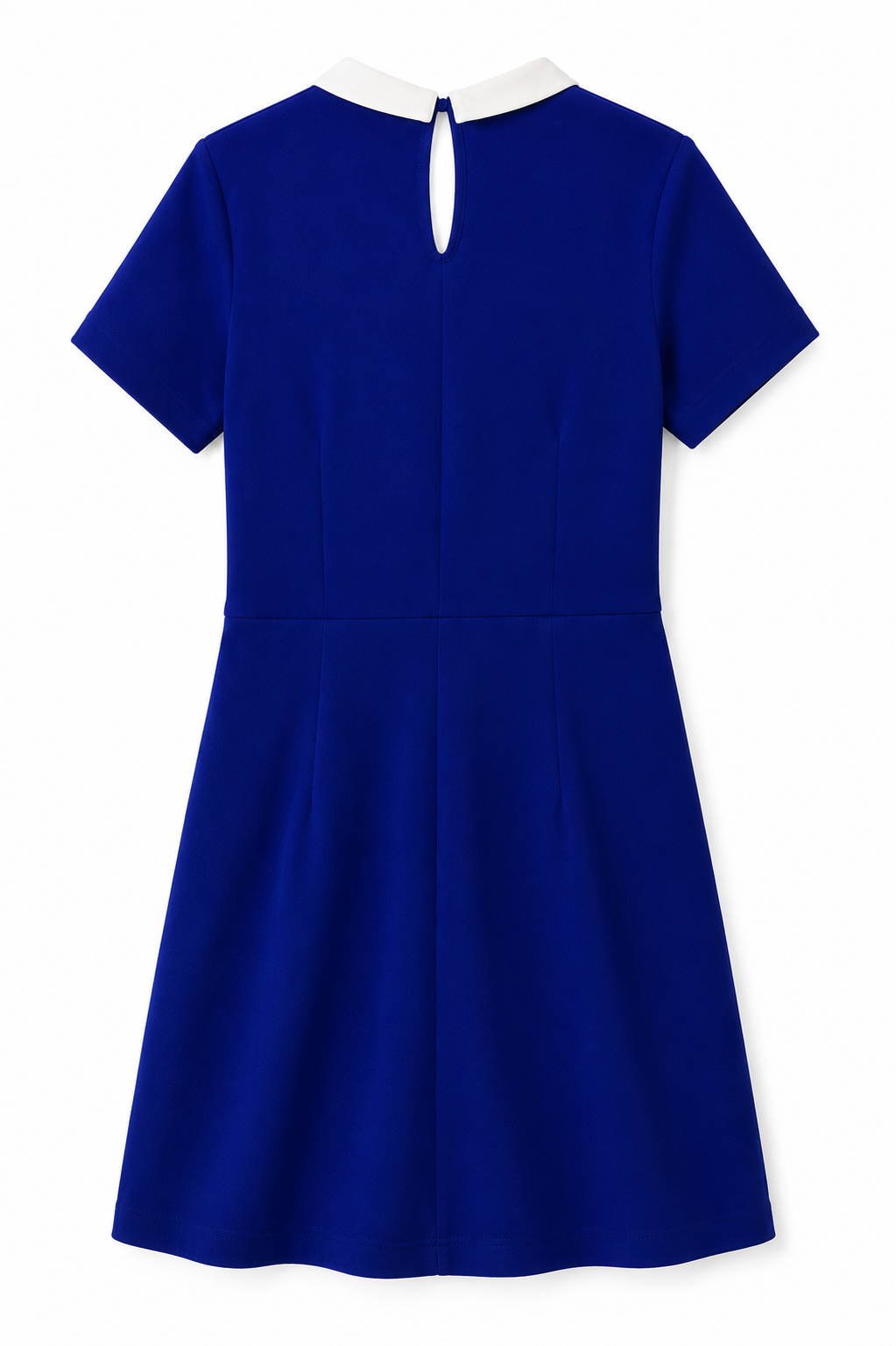 Vestido Forever 21 Azul Rey Cuello Blanco – Talla M