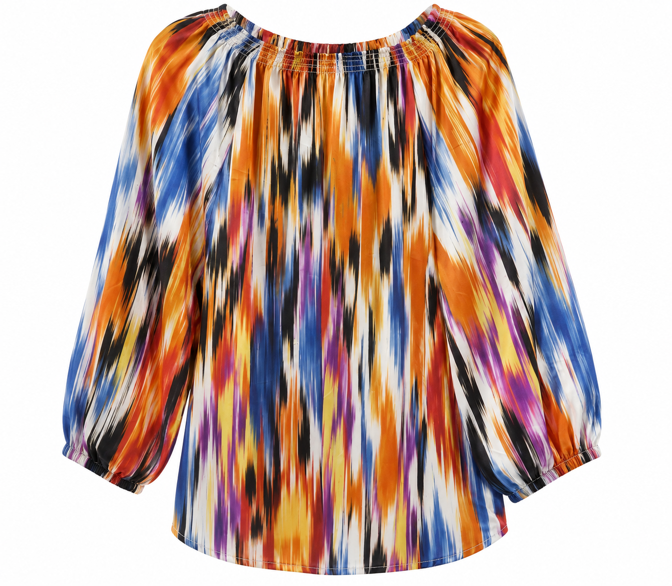 Blusa  CHICO´S  Multicolor: naranja, azul, negro, blanco, morado, amarillo y rojo   Talla U