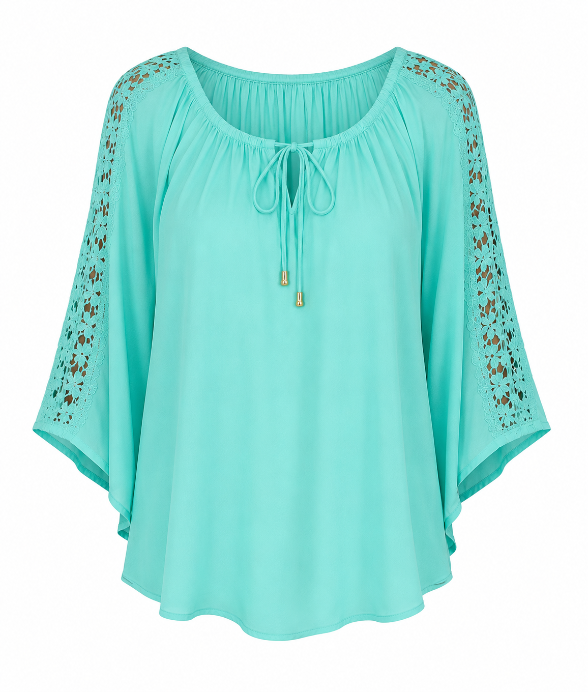 Blusa  TACERA  Color  Verde menta / turquesa - Talla M