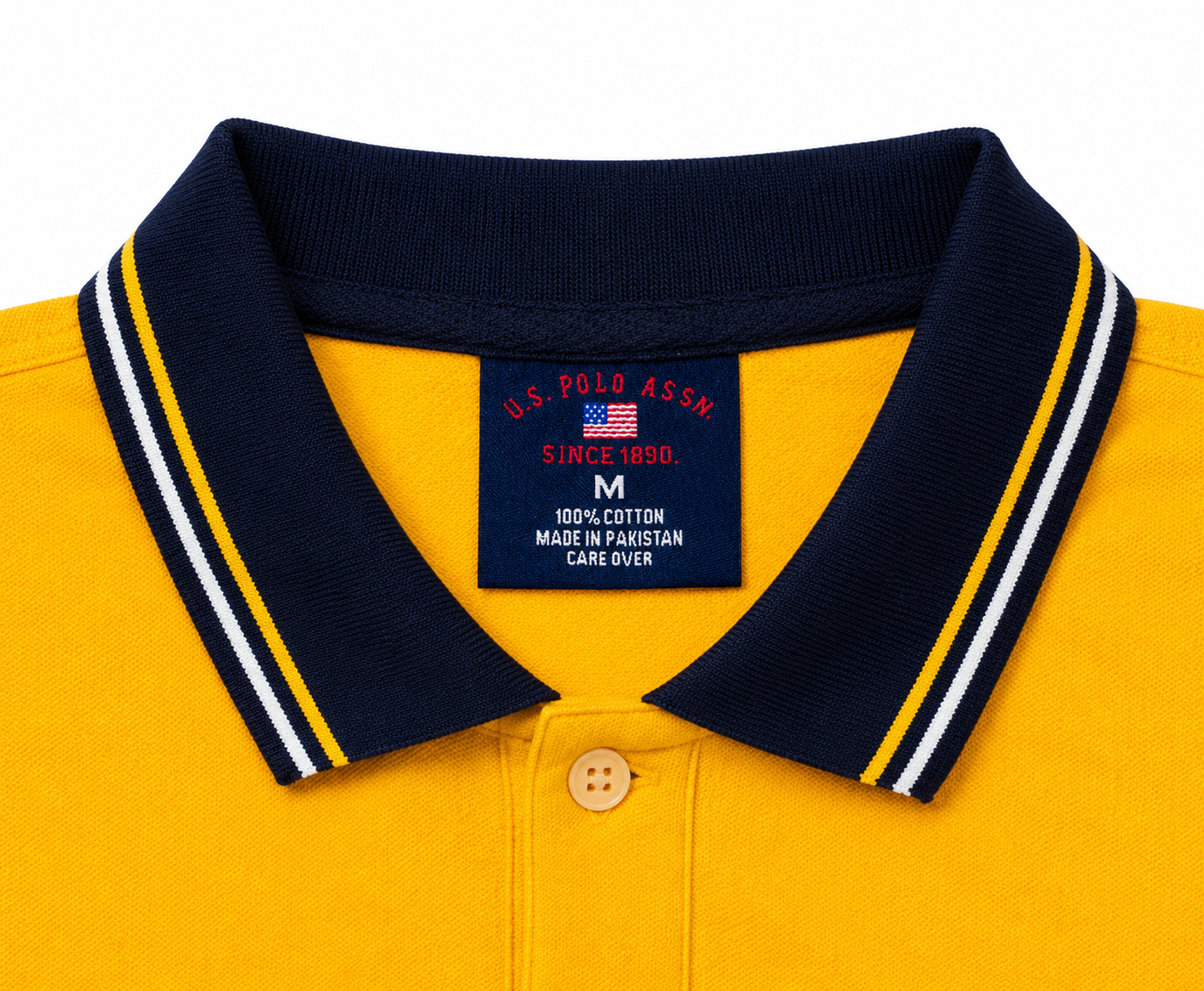 Polo U.S. Polo Assn. Amarillo Mostaza – Talla M