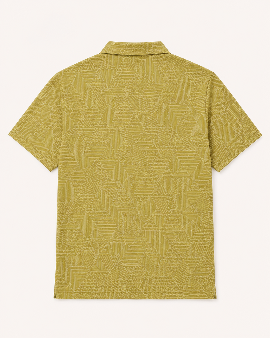 Polo STYLUS Mostaza Geometrico - Talla XL