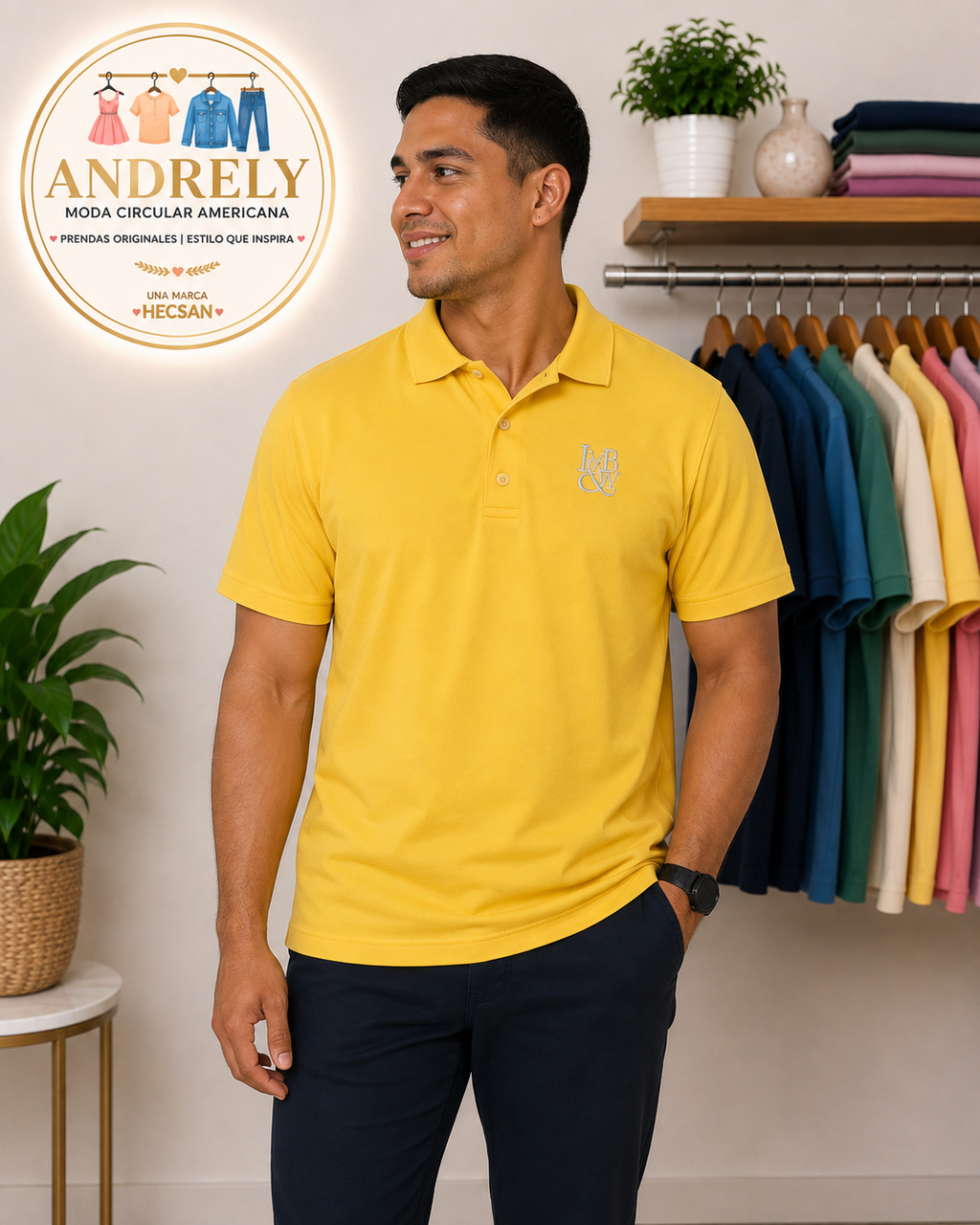 Polo Blue Generation – Color Amarillo  Talla M