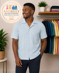 Camisa COOFANDY Color Azul Cielo (celeste claro) Talla M