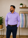 Camisa Stafford Easy-Care Lavanda – Talla XL