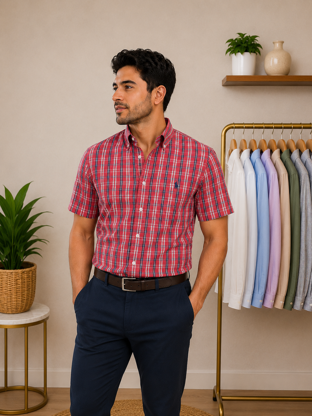Camisa Polo by Ralph Lauren - Tailored Fit - Manga Larga - Talla S