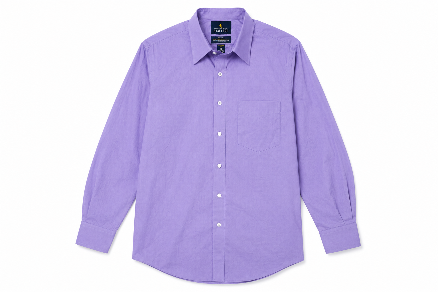 Camisa Stafford Easy-Care Lavanda – Talla XL