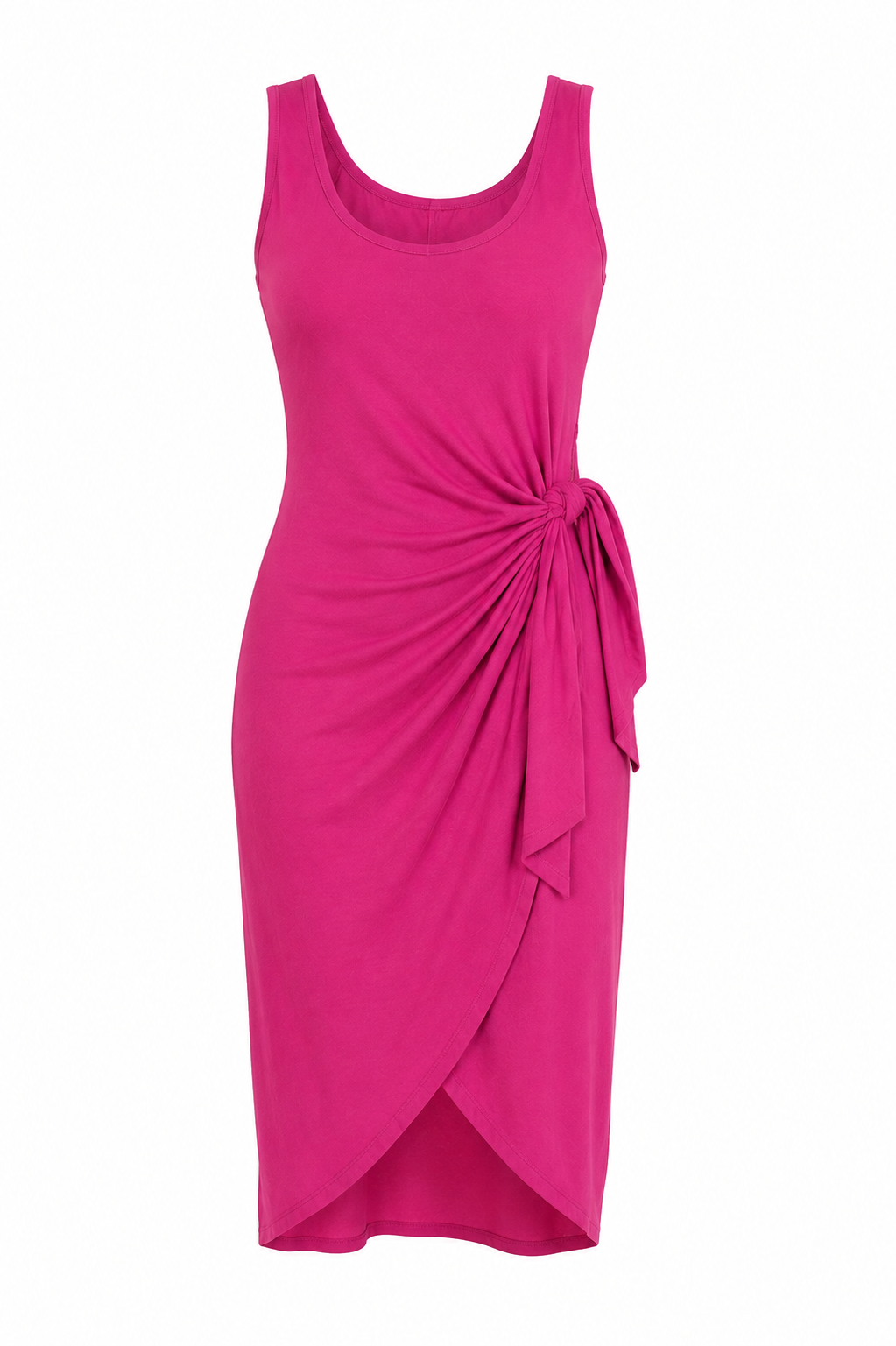 Vestido Midi  Salanta Color Fucsia / magenta – Talla M