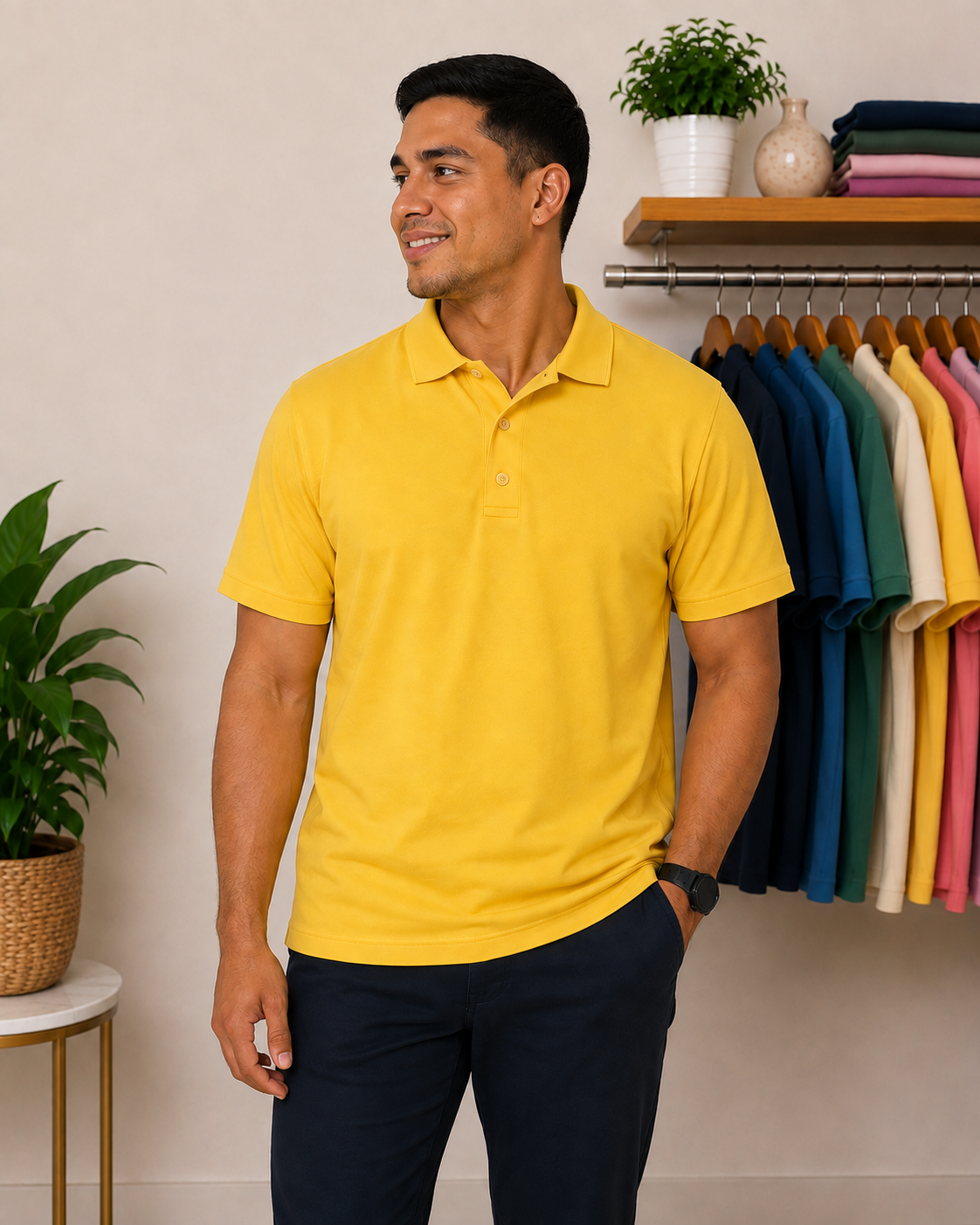 Polo Blue Generation – Color Amarillo  Talla M
