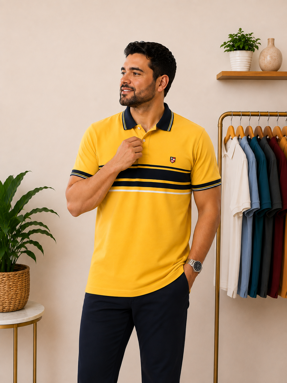 Polo U.S. Polo Assn. Amarillo Mostaza – Talla M