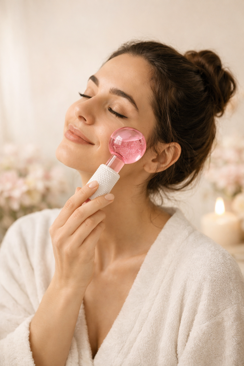 🌸 IceGlow Roller™  — Masajeador Facial Refrescante