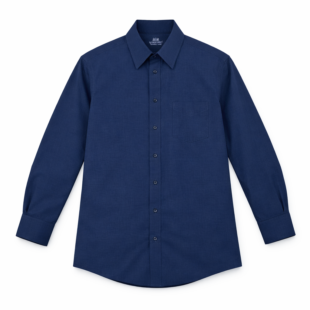 Camisa Stafford Wrinkle-Free Azul Noche Talla M