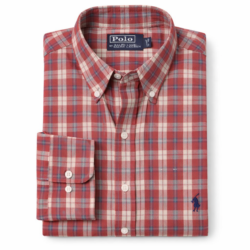 Camisa Polo by Ralph Lauren - Tailored Fit - Manga Larga - Talla S