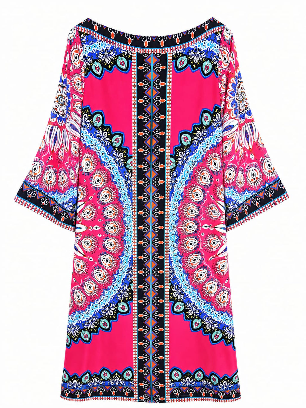 Vestido ECI New York Estampado Multicolor – Talla XXL