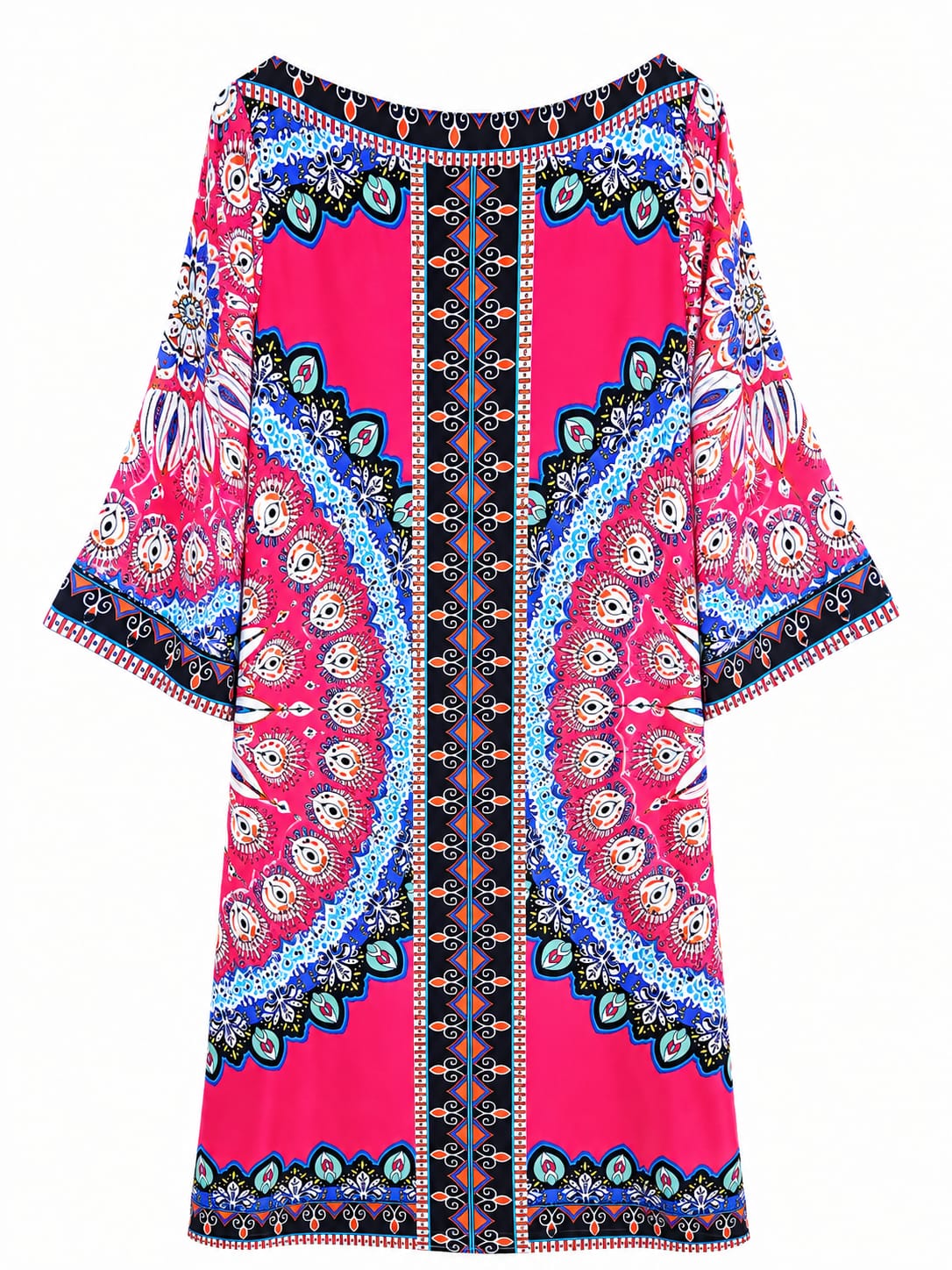 Vestido ECI New York Estampado Multicolor – Talla XXL
