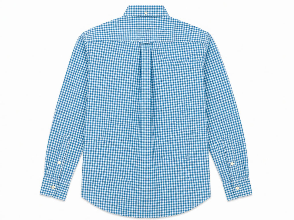 Camisa IZOD Non-Iron Stretch Azul Aguamarina Cuadros – Talla XL