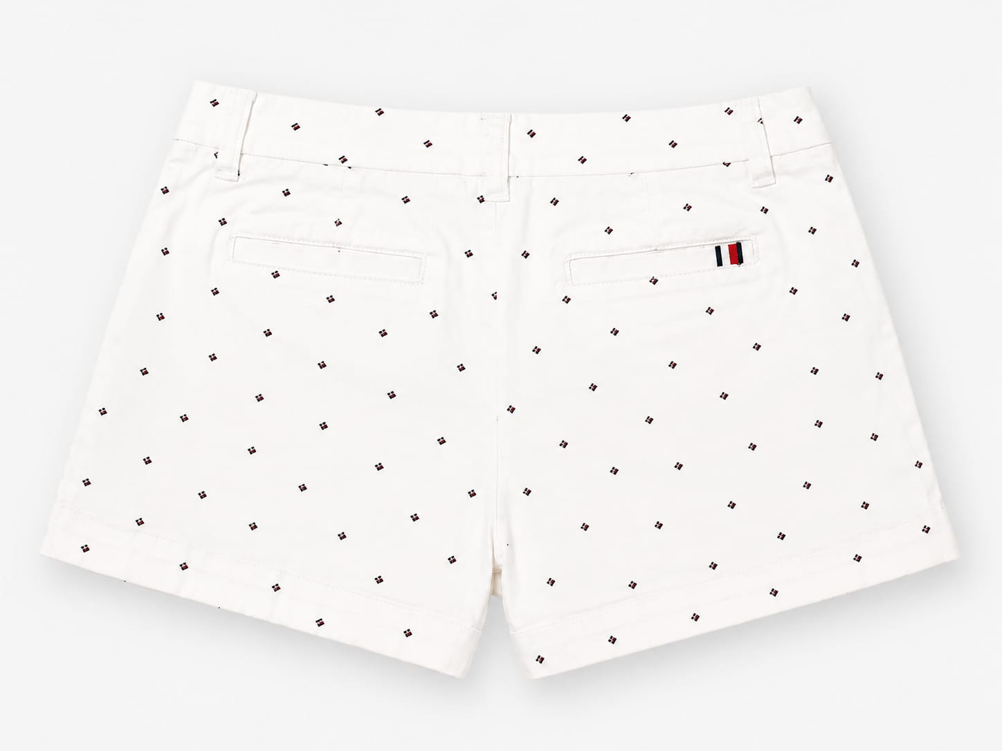 Short Tommy Hilfiger Blanco Estampado – Talla 8