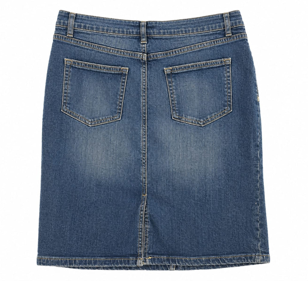 Falda Banana Republic Denim Azul Desgastado – Talla 10