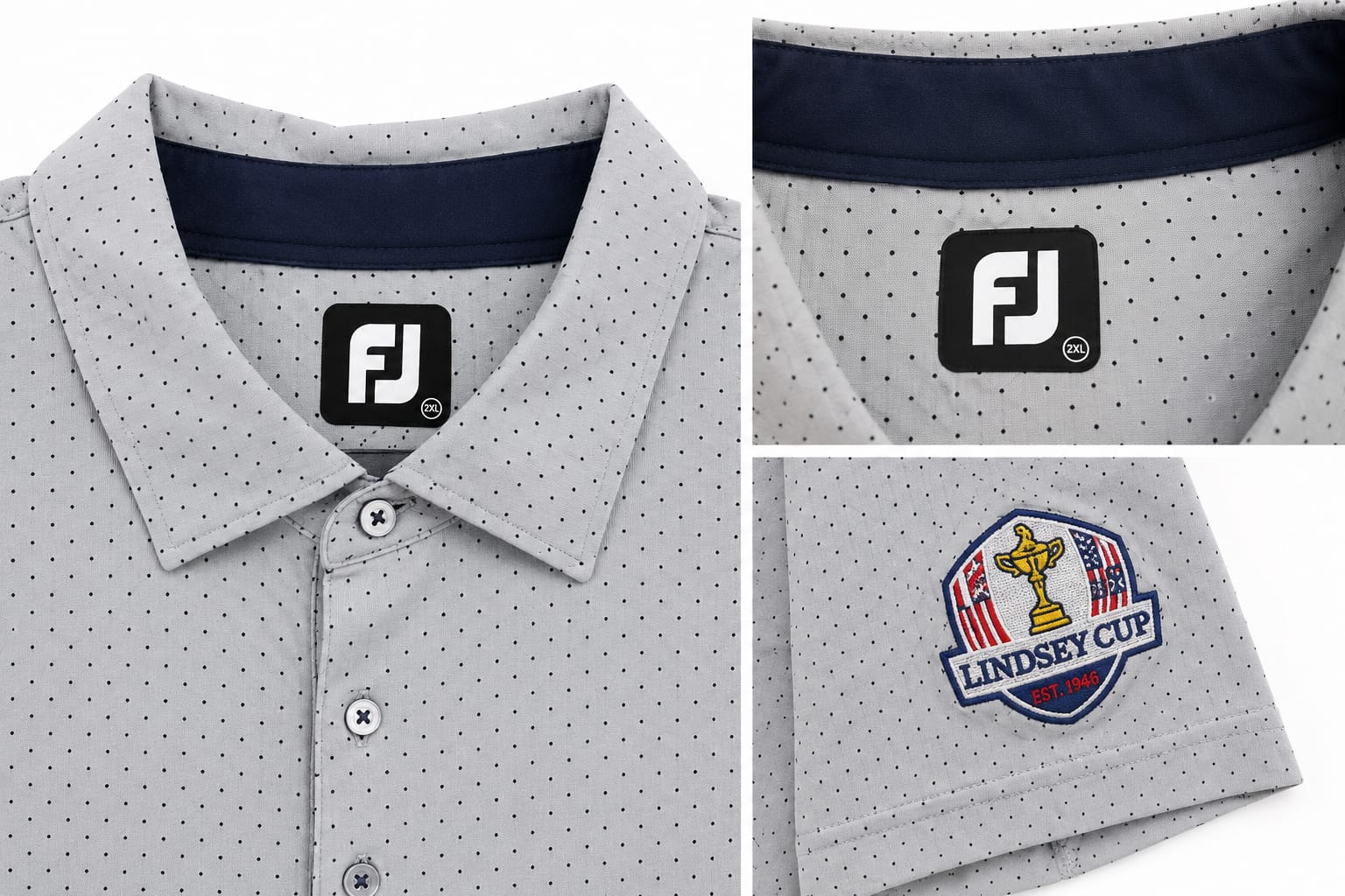 Polo FootJoy Gris Claro – Talla 2XL