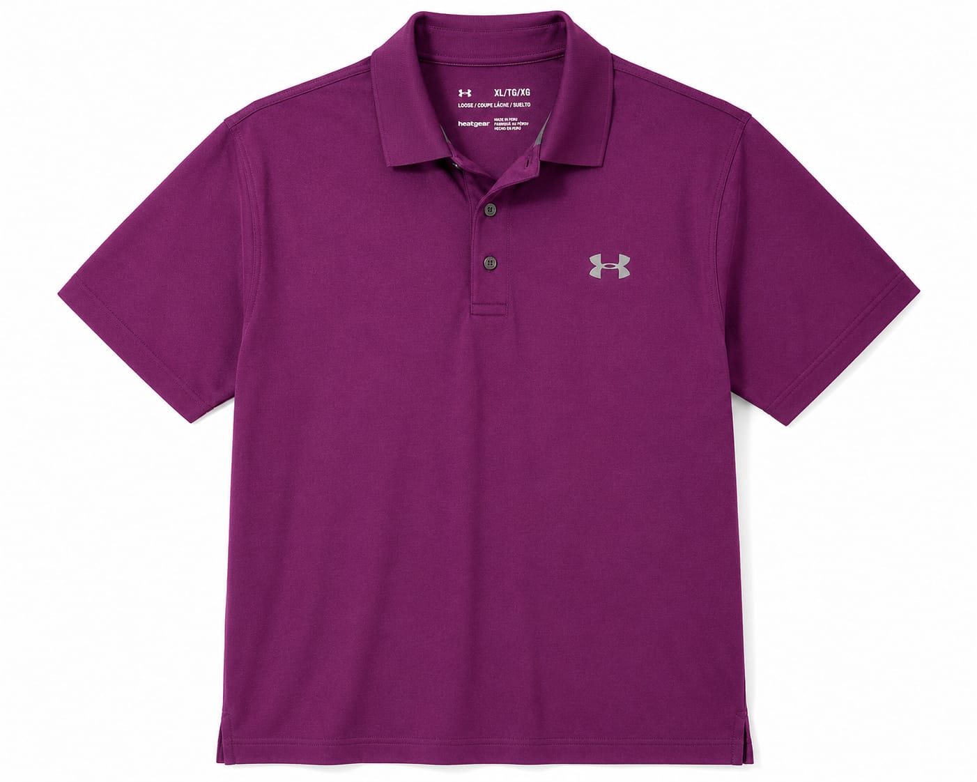 Polo Under Armour – Color Morado ciruela Talla XL Extra Grande