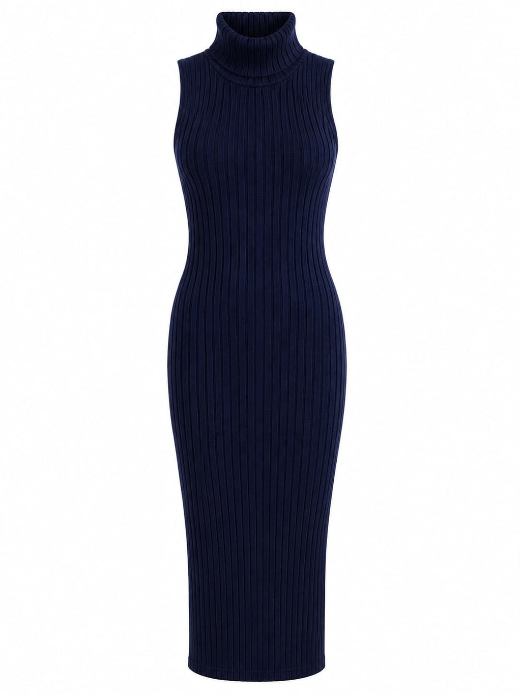 Vestido Midi Adam Levine  Color Azul oscuro – Talla M