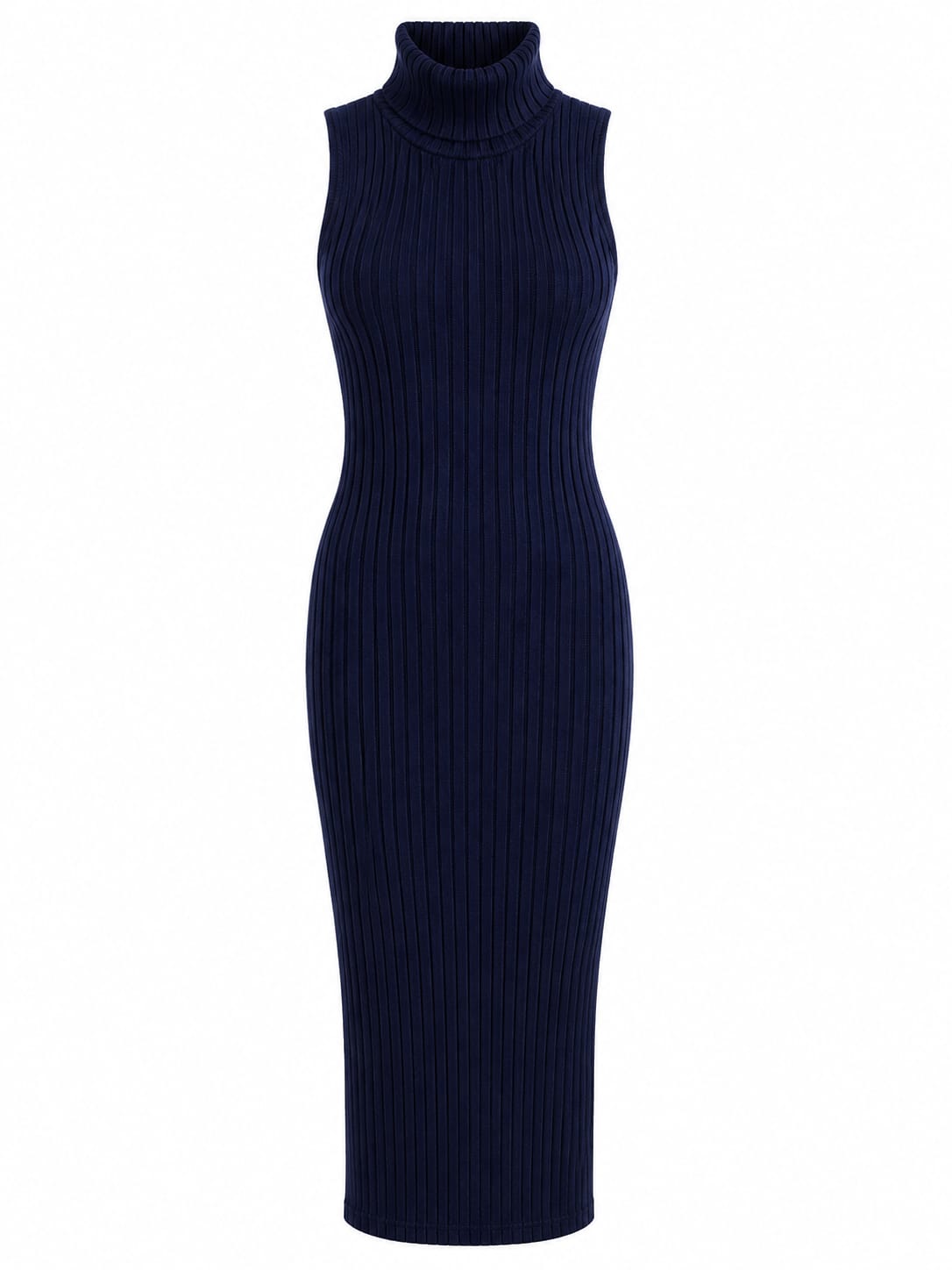 Vestido Midi Adam Levine  Color Azul oscuro – Talla M