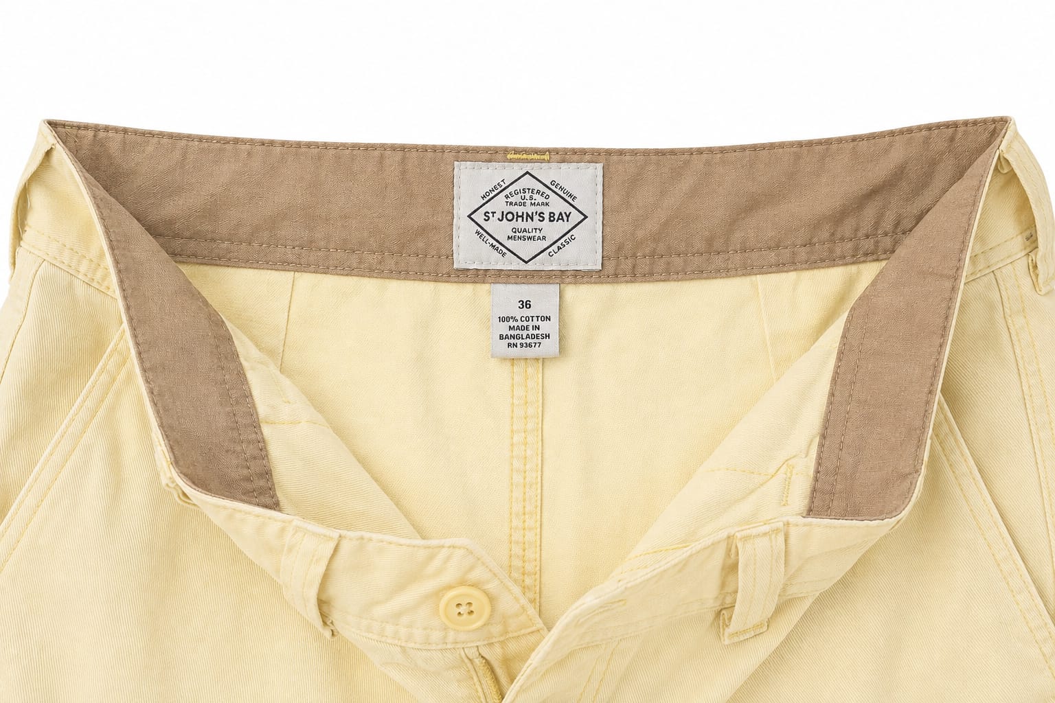 Short St JOHN´S BAY-  Color Amarillo Crema – Talla 36