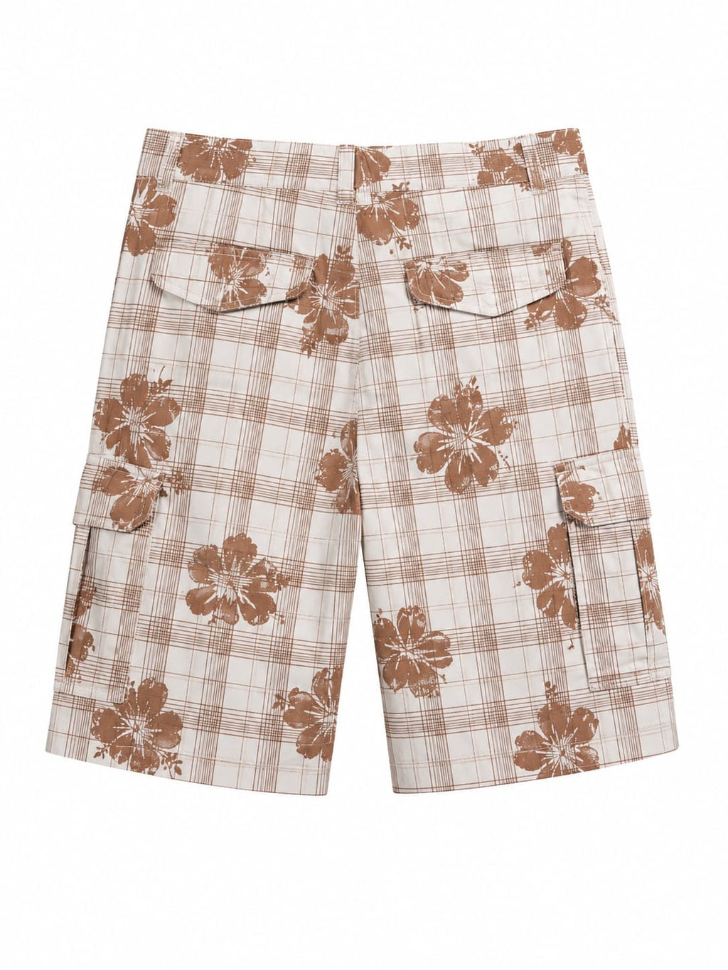Short  ARIZONA - Color Beige Crema con estampado café – Talla 36