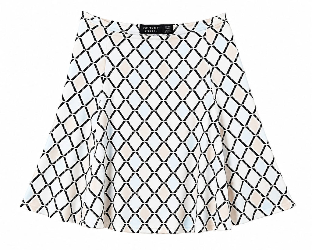Falda George Stretch Estampado Geométrico – Talla S