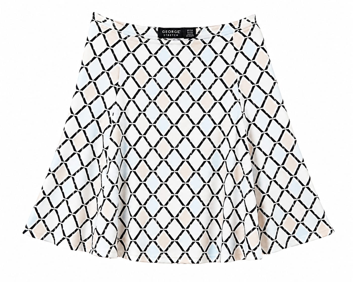 Falda George Stretch Estampado Geométrico – Talla S