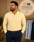 Camisa Michael Kors Tailored Fit Amarillo Claro Cuadros – Talla L