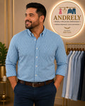 Camisa IZOD Non-Iron Stretch Azul Aguamarina Cuadros – Talla XL