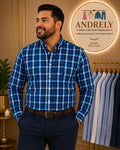 Camisa Náutica Regular Fit Azul Cuadros – Talla XL