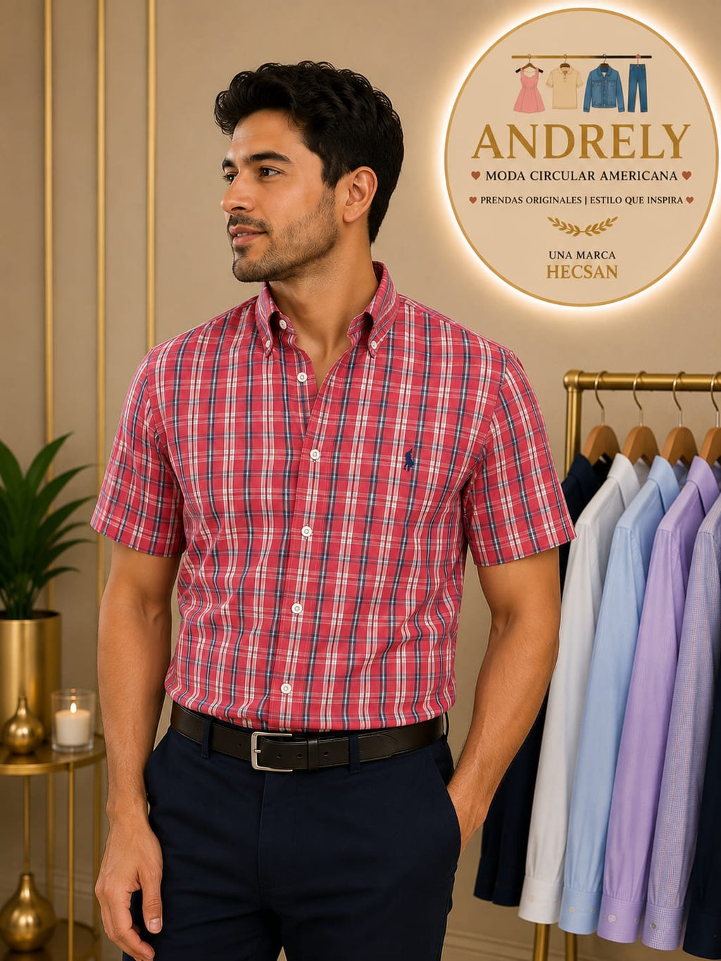 Camisa Polo by Ralph Lauren - Tailored Fit - Manga Larga - Talla S
