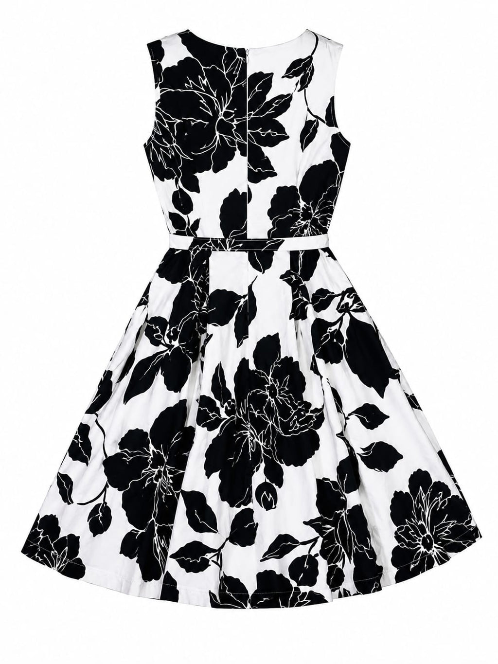 Vestido Midi H&M Floral Blanco – Talla 6