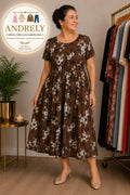 Vestido Maxi Simply Vera Wang Floral Café – Talla XL