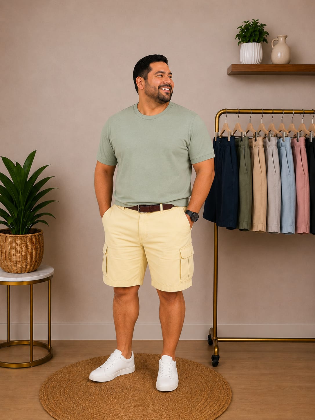 Short St JOHN´S BAY-  Color Amarillo Crema – Talla 36