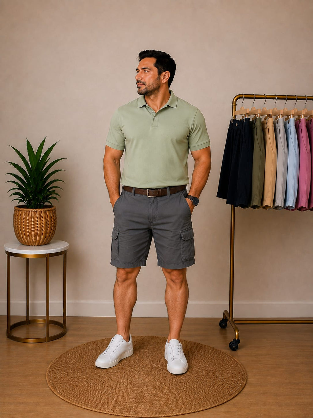 Short  GEORGE -  Color Gris ratón – Talla 34